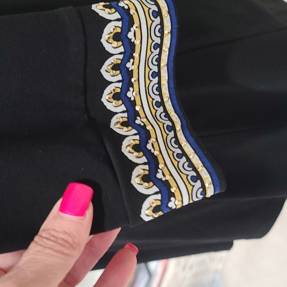 JM Collection Rhinestone Shirt - Picture 4 of 5